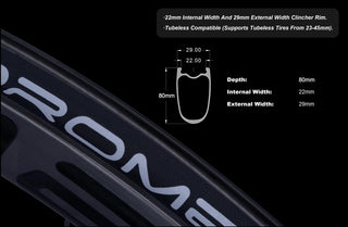 OROME VALAR ACE 80D Disc Brake Wheelset
