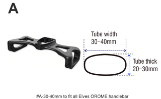 Orome AeroEXT Armrest Clip On Bars