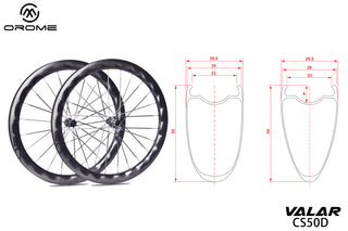Orome Valar CS50D DISC Brake Wheel Set